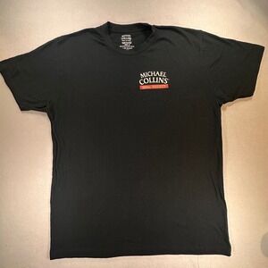 Michael‎ Collins Irish Whiskey T-Shirt Mens XL Black Cotton Celtic Knot Graphic